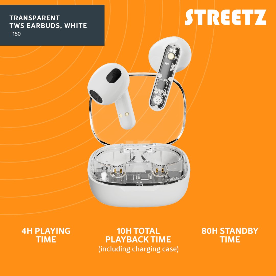 Streetz Bt Tws In-Ear KopfhRer Transparent Weiá