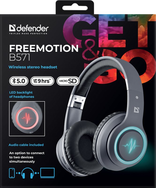 EAN 4745090820317 - Defender FREEMOTION B571 LED Auriculares Inalámbrico y alámbrico Diadema Llamadas/Música/Deporte/Uso diar imagen 3