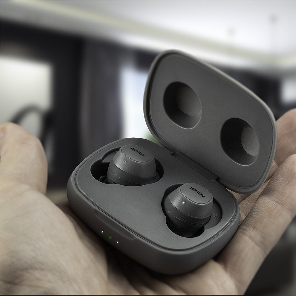 EAN 4002888731942 - Lindy LE400W Auriculares Inalámbrico Dentro de oído Música/uso diario USB Tipo C Bluetooth Gris imagen 4