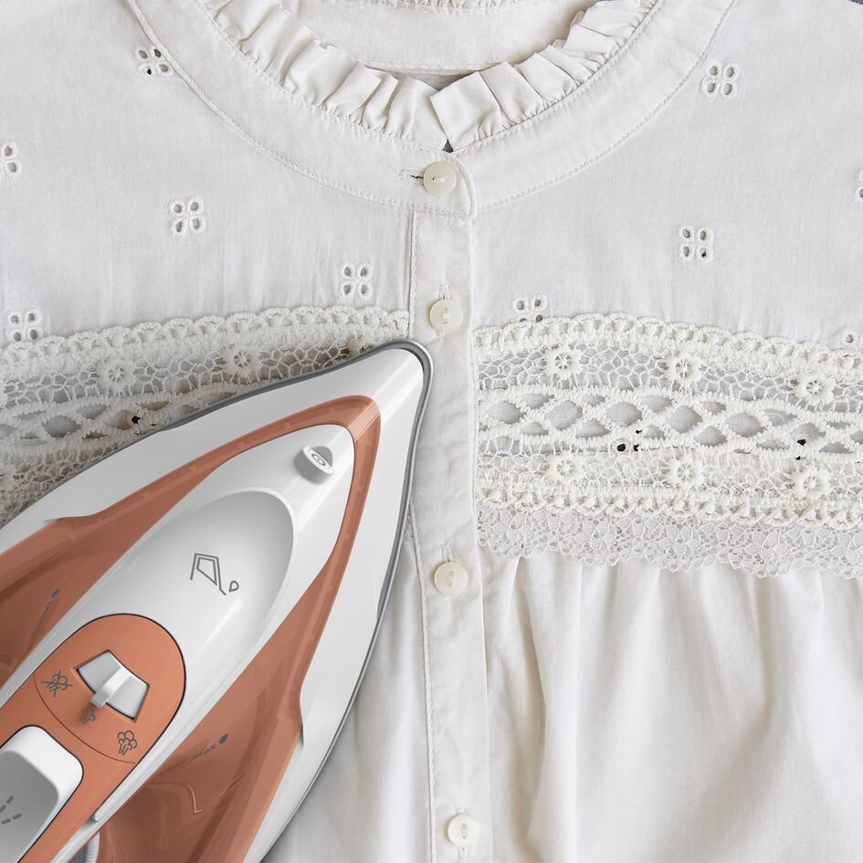 EAN 3121040092729 - Tefal Virtuo 30 FV2C40E0 plancha Plancha vapor-seco Suela de cerámica 2000 W Durazno, Blanco imagen 5