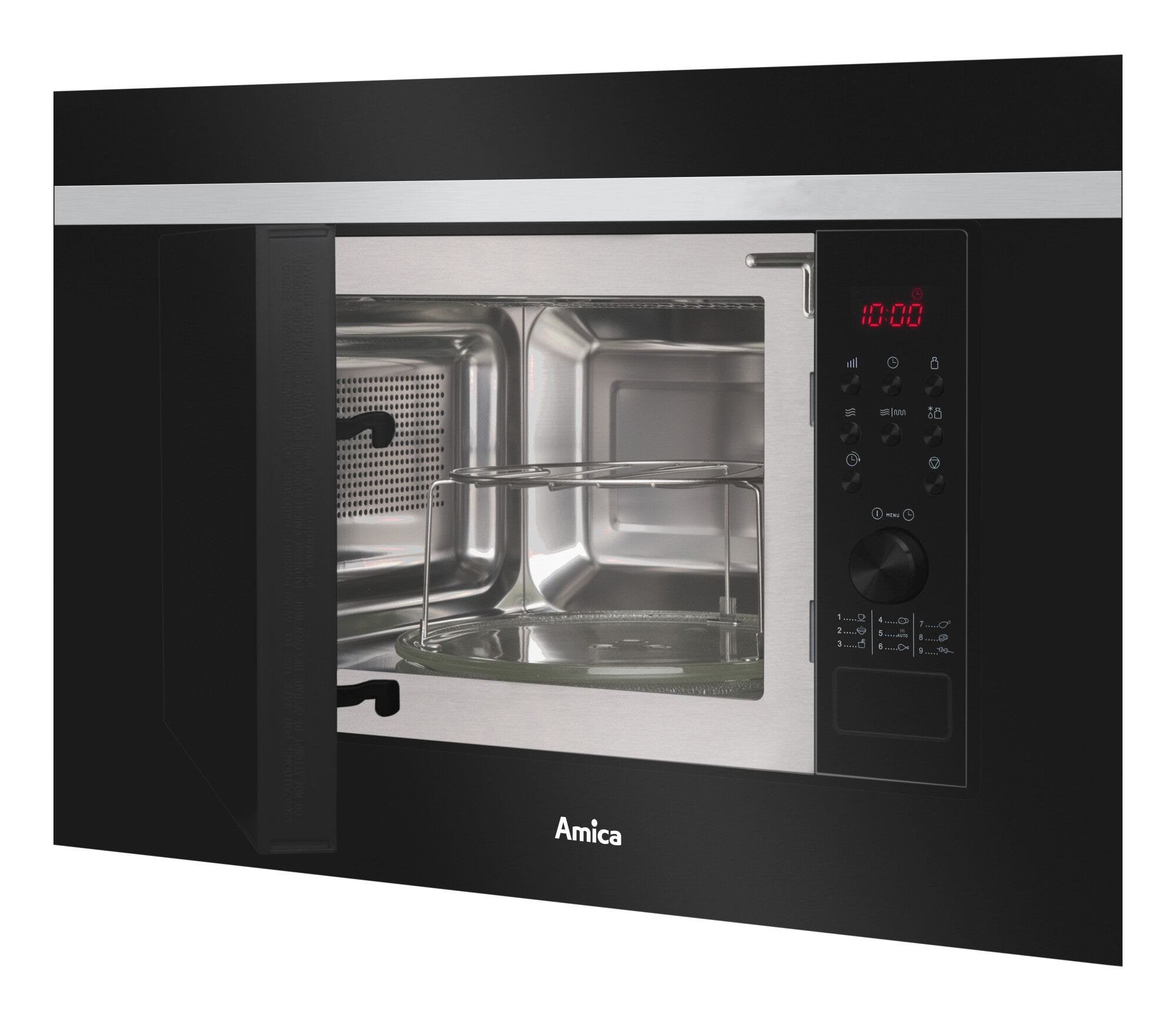 Microondas Amica Amgb20e2gb F-Type Integrado Con Grill 20 L 700 W Negro