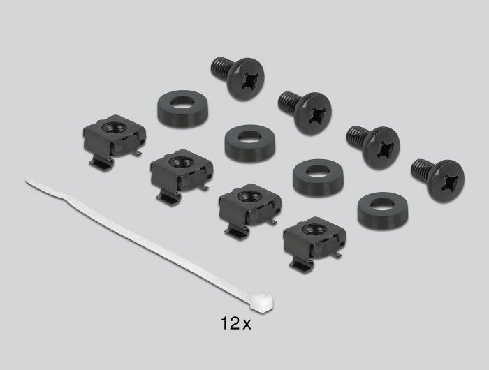 Delock 10? Cablemanagement Bürstenleiste Mit Cableabfangplatte 1 He Schwarz