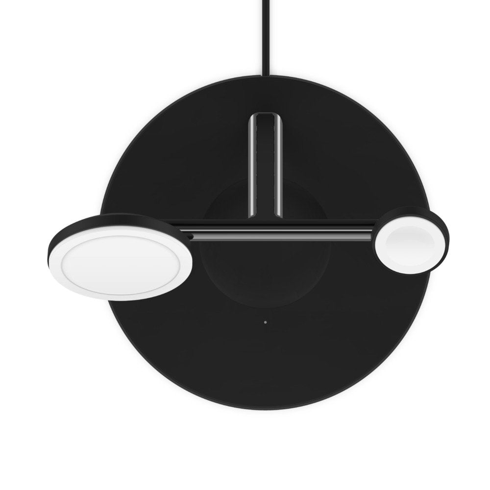 Belkin Boost Charge Pro Base De Carga Inalmbrica Con Magsafe + Adaptador De Corriente Ca 15 Vatios Fast Charge Negro Para Apple Airpods, Airpods Pro, Iphone 12, 13, Watch Series 4, Series 5, Series 6, Series 7