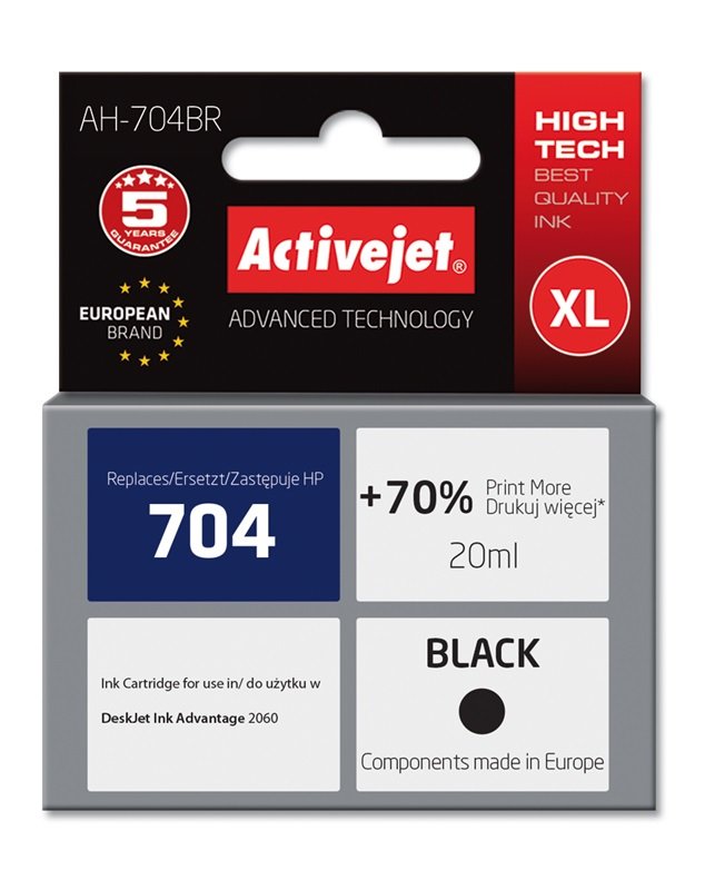 EAN 5901452156282 - Activejet AH-704BR cartucho de tinta 1 pieza(s) Compatible Alto rendimiento (XL) imagen 2
