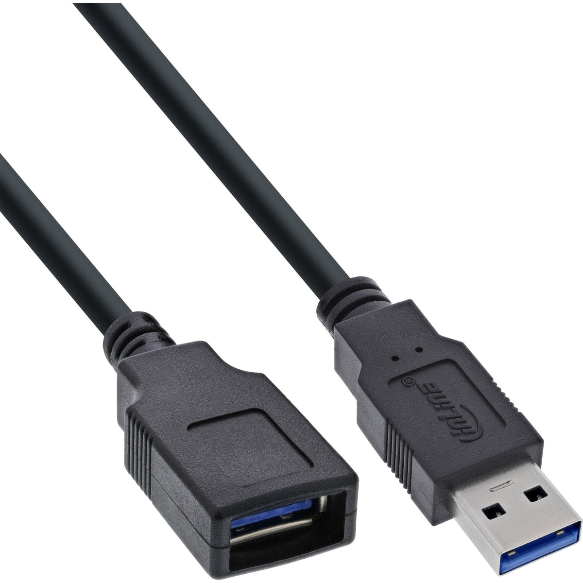 Inline Usb 3.0 Cable Tipo A Macho A Tipo B Hembra Negro 2m