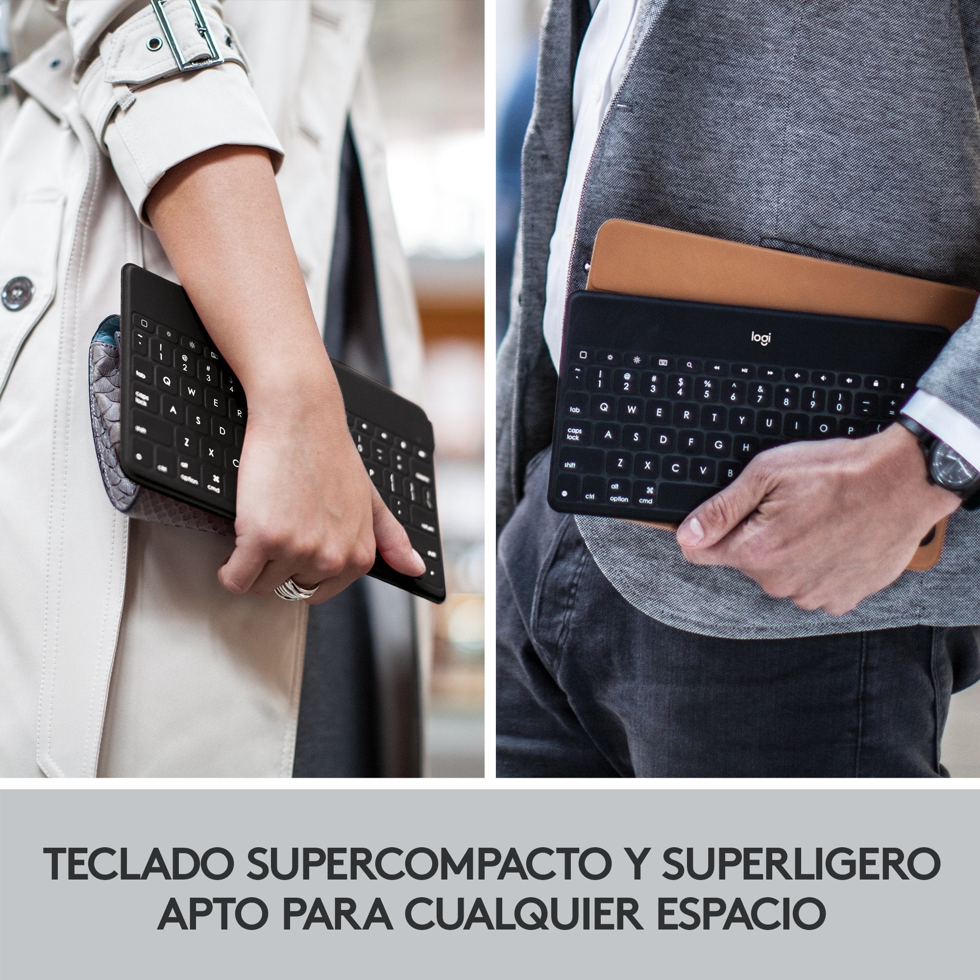 Teclado Español Logitech Keys-To-Go Azul Bluetooth 920-010044
