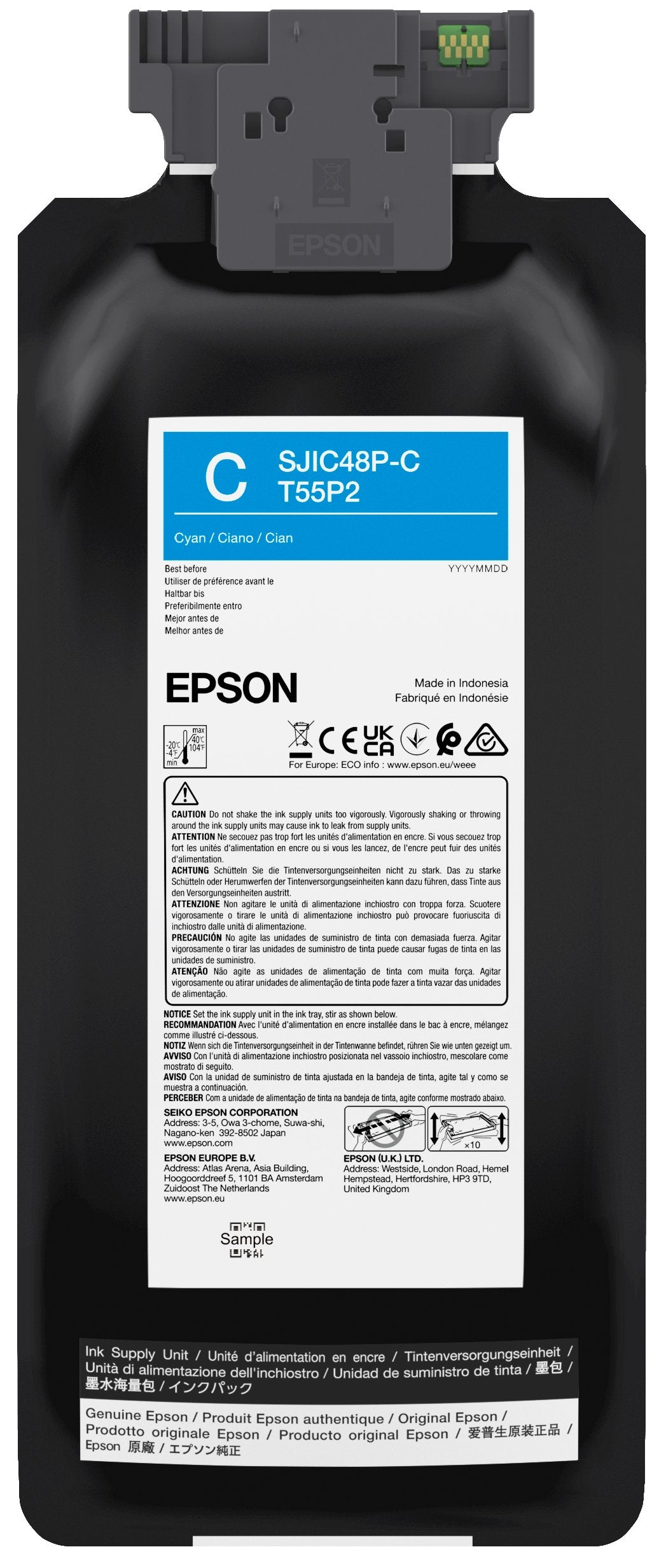 EAN 8715946728599 - Epson SJIC48P-C cartucho de tinta 1 pieza(s) Original Rendimiento estándar Cian imagen 1