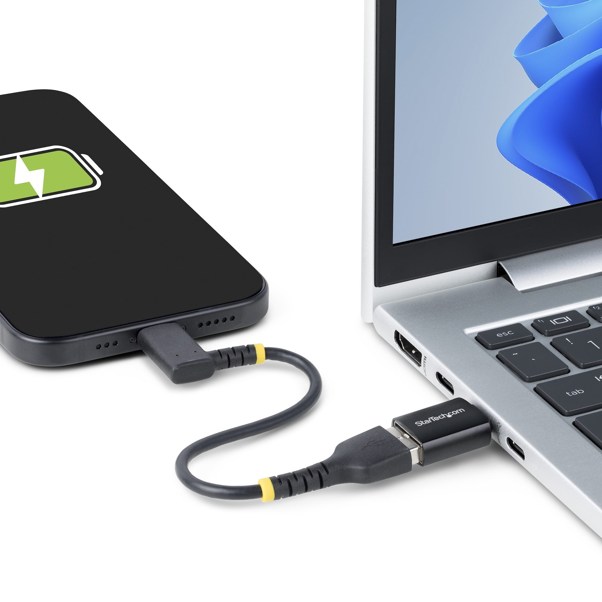 Adaptador Startech.Com Usb-C To Usb-A , Usb 5gbps, Compact Usb-C Male To Usb-A Female Adaptador, Durable Metal Housing, M/F -