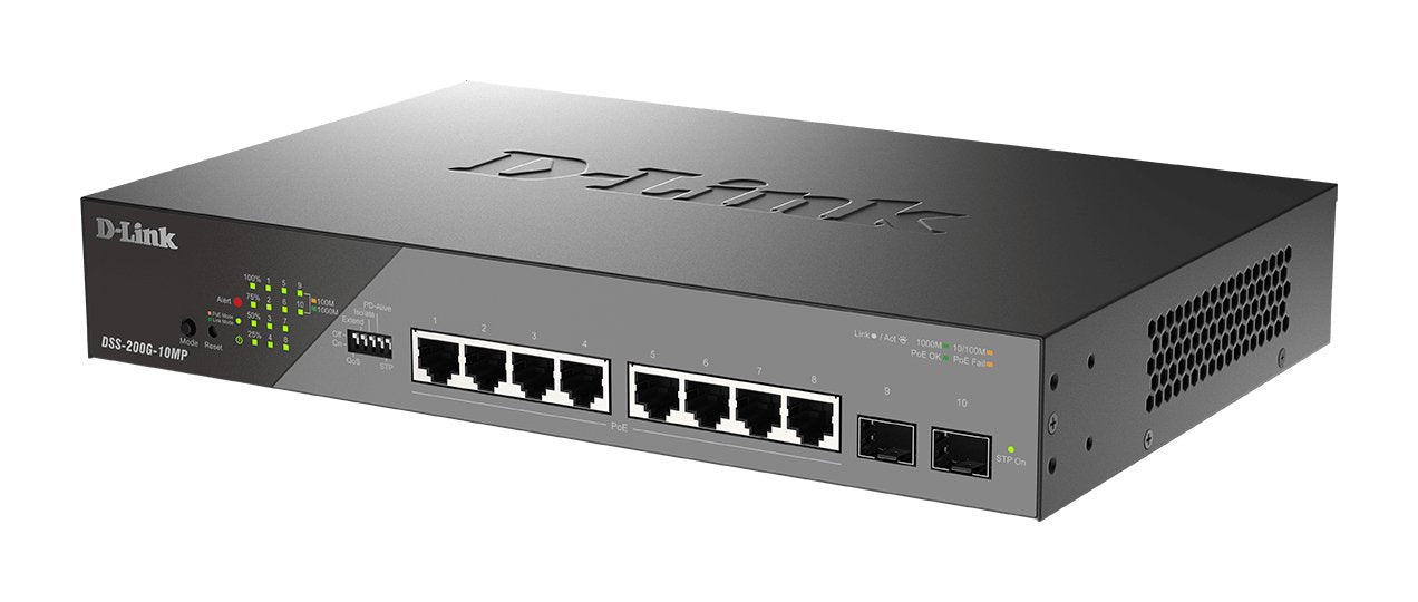 EAN 0790069468063 - D-Link DSS-200G-10MP/E switch Gestionado L2 Gigabit Ethernet (10/100/1000) Energía sobre Ethernet (PoE) 1 imagen 3