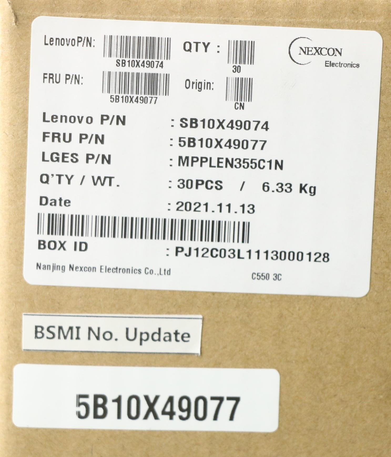 Lg L19l3pd6 11.55v52.5wh3cell 5b10x49077, Battery, Lenovo