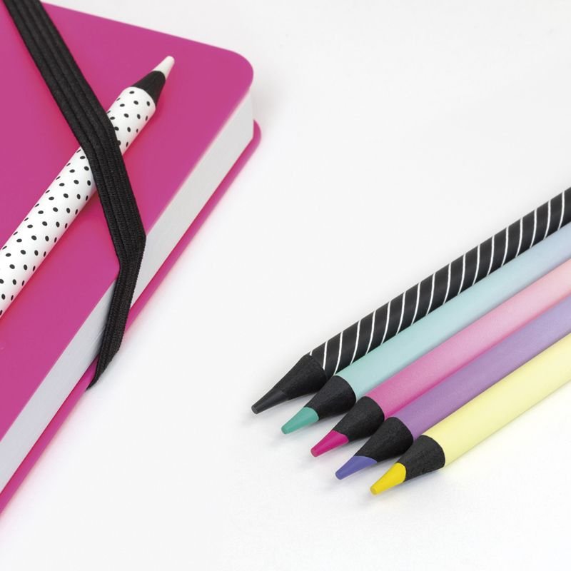 EAN 8411574086369 - Milan 071522206 lápiz de color Negro, Verde, Lila, Rosa, Blanco, Amarillo 6 pieza(s) imagen 3