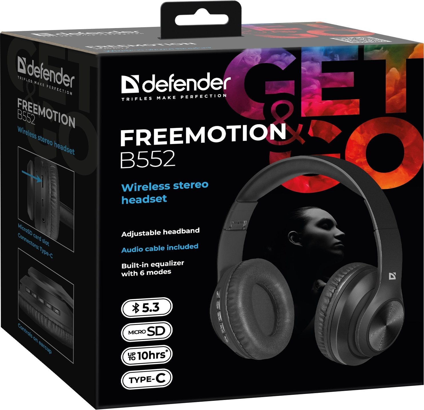 EAN 4714033635523 - Defender FreeMotion B552 Auriculares Inalámbrico y alámbrico Diadema Llamadas/Música/Deporte/Uso diario U imagen 7