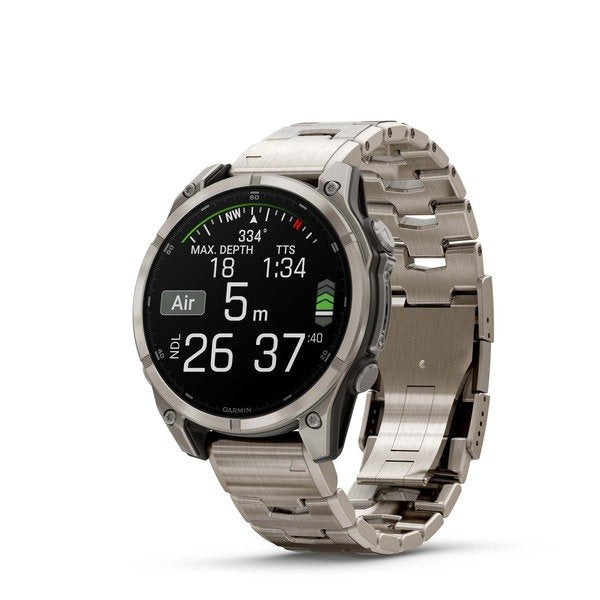Smartwatch Garmin Fenix 8 3,56 Cm (1.4") Amoled 47 Mm Digital 454 X 454 Pixeles Pantalla Táctil Titanio Wifi Gps (Satélite)