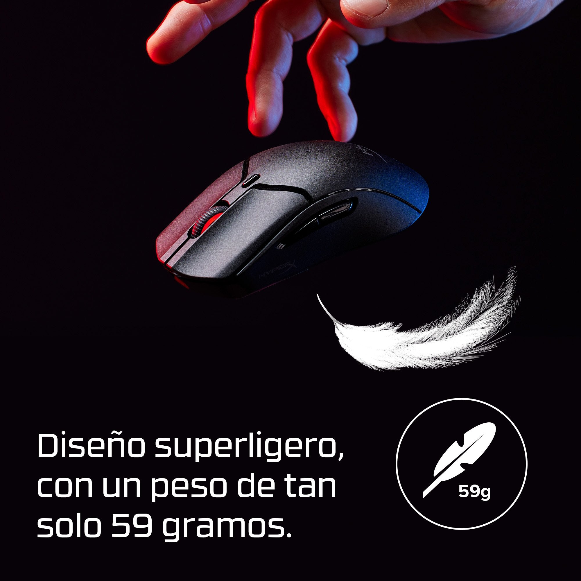 EAN 0197192120217 - HyperX Pulsefire Haste 2 Mini Wireless Black Gaming Mouse ratón Juego Ambidextro RF Wireless + Bluetooth imagen 5