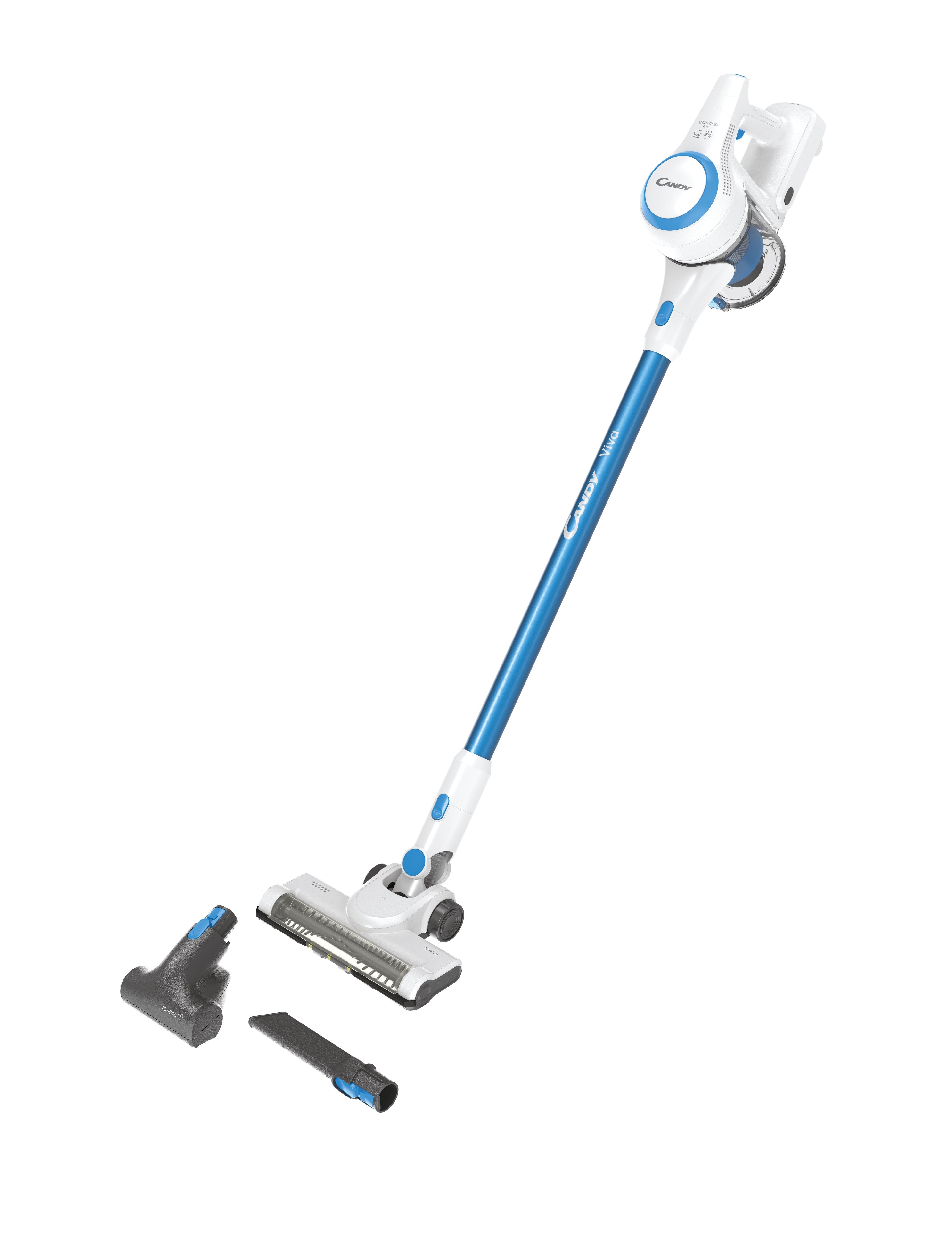Candy Scopa Elettrica Cviva20 Ricaricabile Bianco/Blu