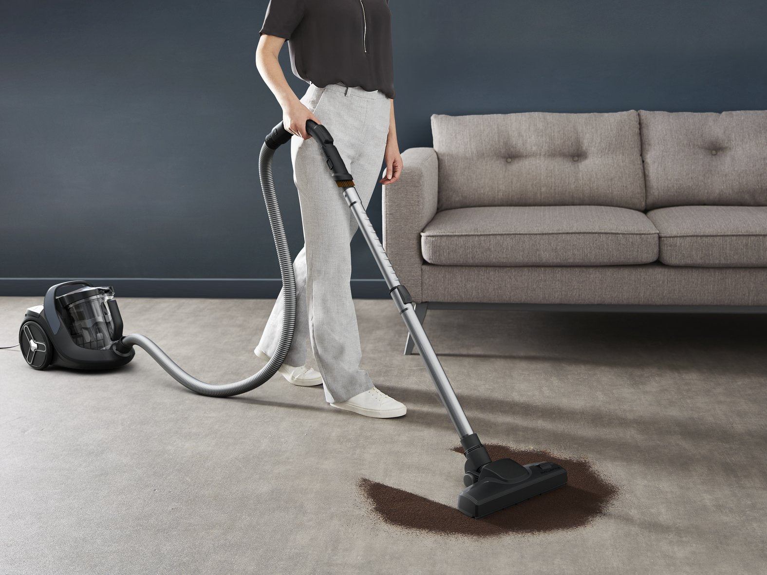 Aspiradora Rowenta Green Force Cyclonic Effitech Ro7c36 Negro/Gris Ro7c36