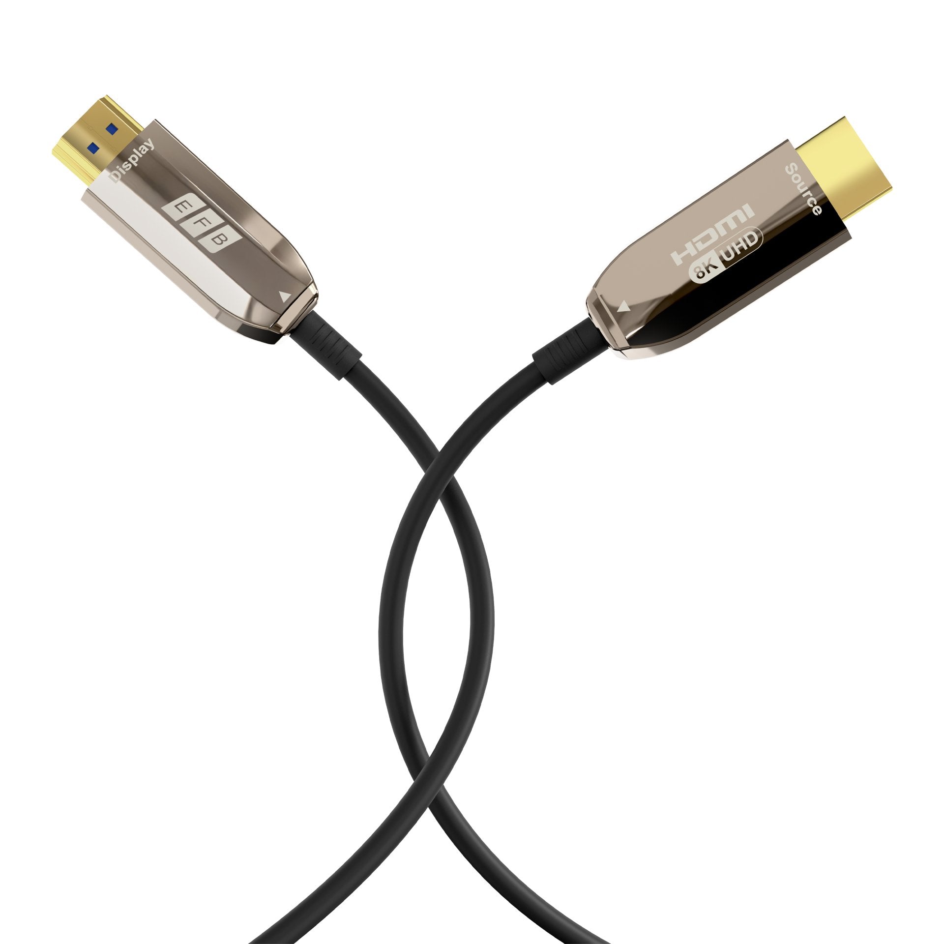 EAN 4049759325008 - EFB Elektronik HDMI-21-00008 cable HDMI 30 m HDMI tipo A (Estándar) Negro, Acero inoxidable imagen 2