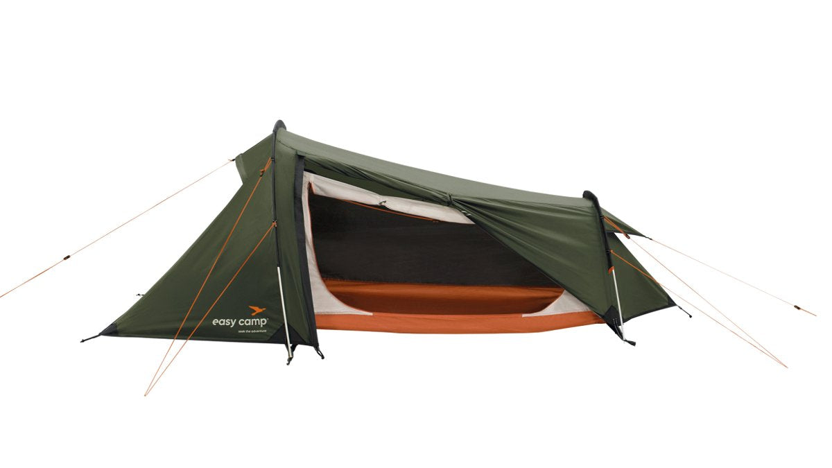 Tienda Túnel Easy Camp Sarek 1 Verde Oscuro/Naranja, Modelo 2025 120467