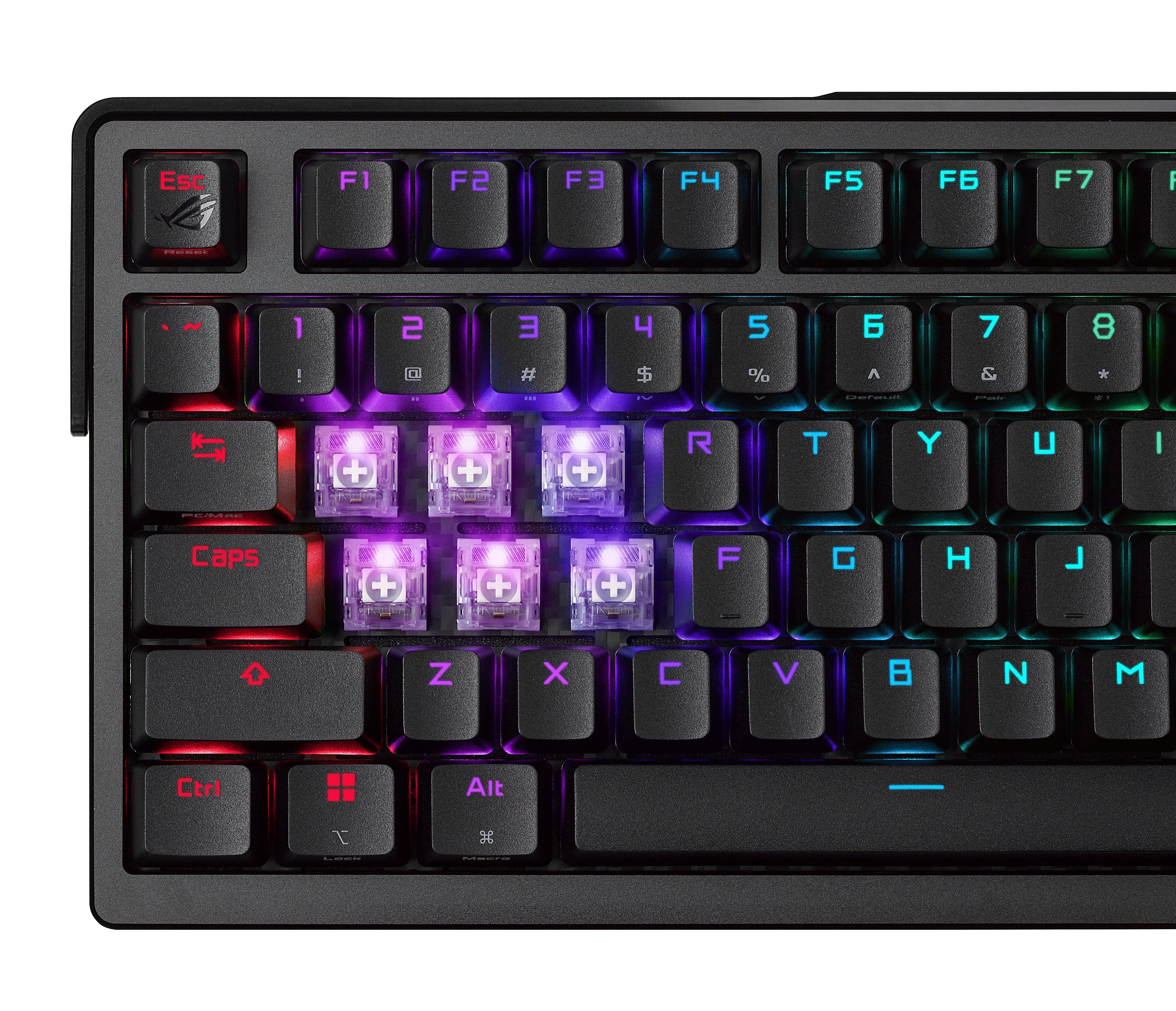 EAN 4711387599747 - ASUS ROG Azoth Extreme teclado Juego USB + RF Wireless + Bluetooth QWERTZ Negro imagen 8