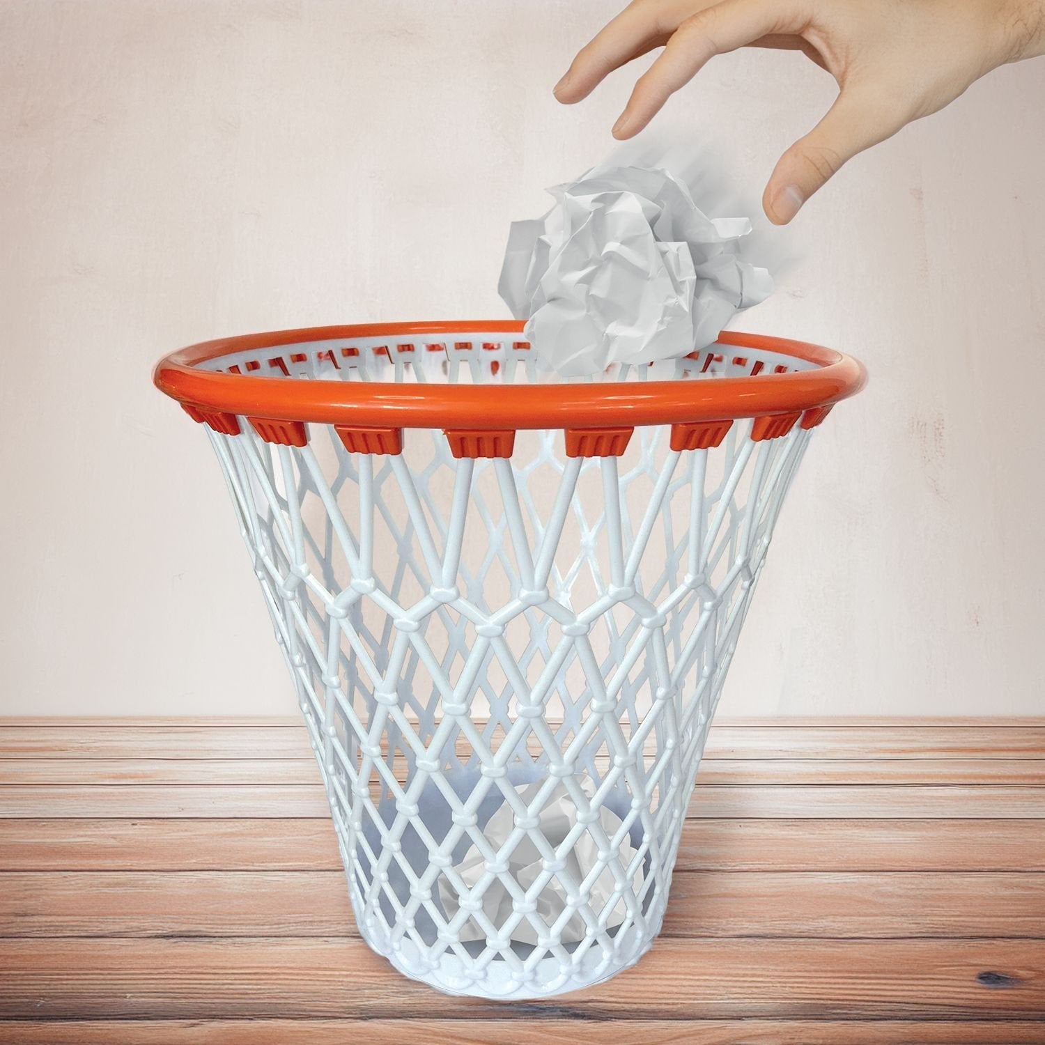 Mad Monkey - Mülleimer In Form Eines Basketballnetzes