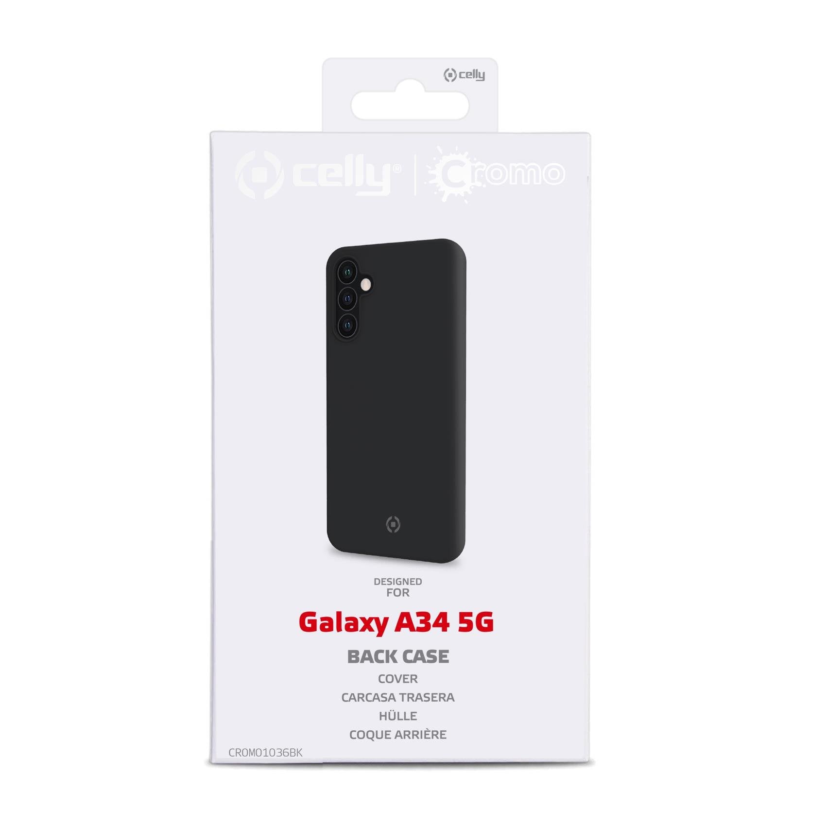Celly Cromo1036bk Funda Para Samsung Galaxy A34 5g (6.6") Negro