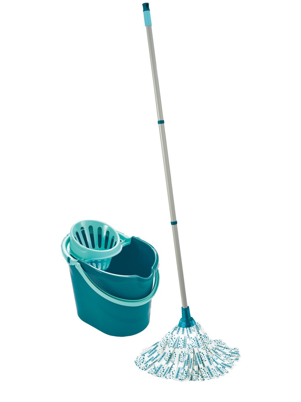 Fregona Leifheit 56792 Metal, Plástico, Viscosa Turquesa, Blanco