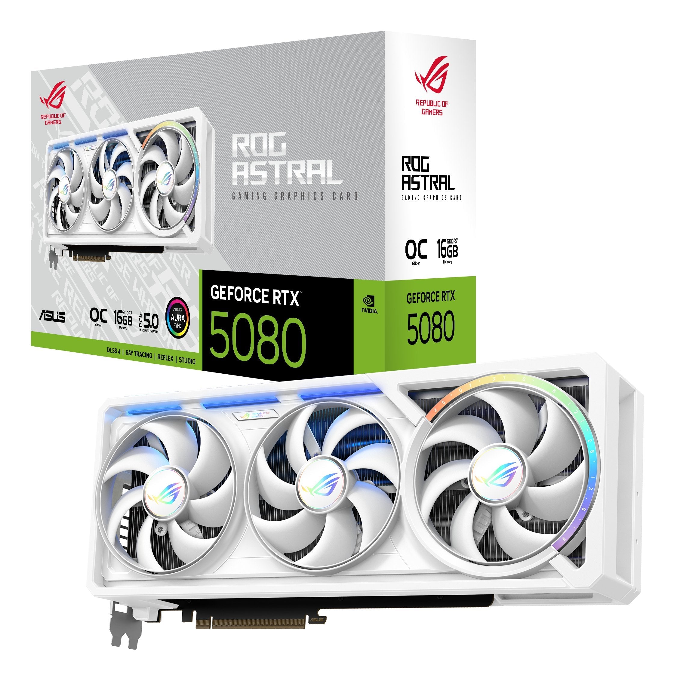 EAN 4711636112048 - ASUS ROG Astral - -RTX5080-O16G-WHITE NVIDIA GeForce RTX 5080 16 GB GDDR7 imagen 9