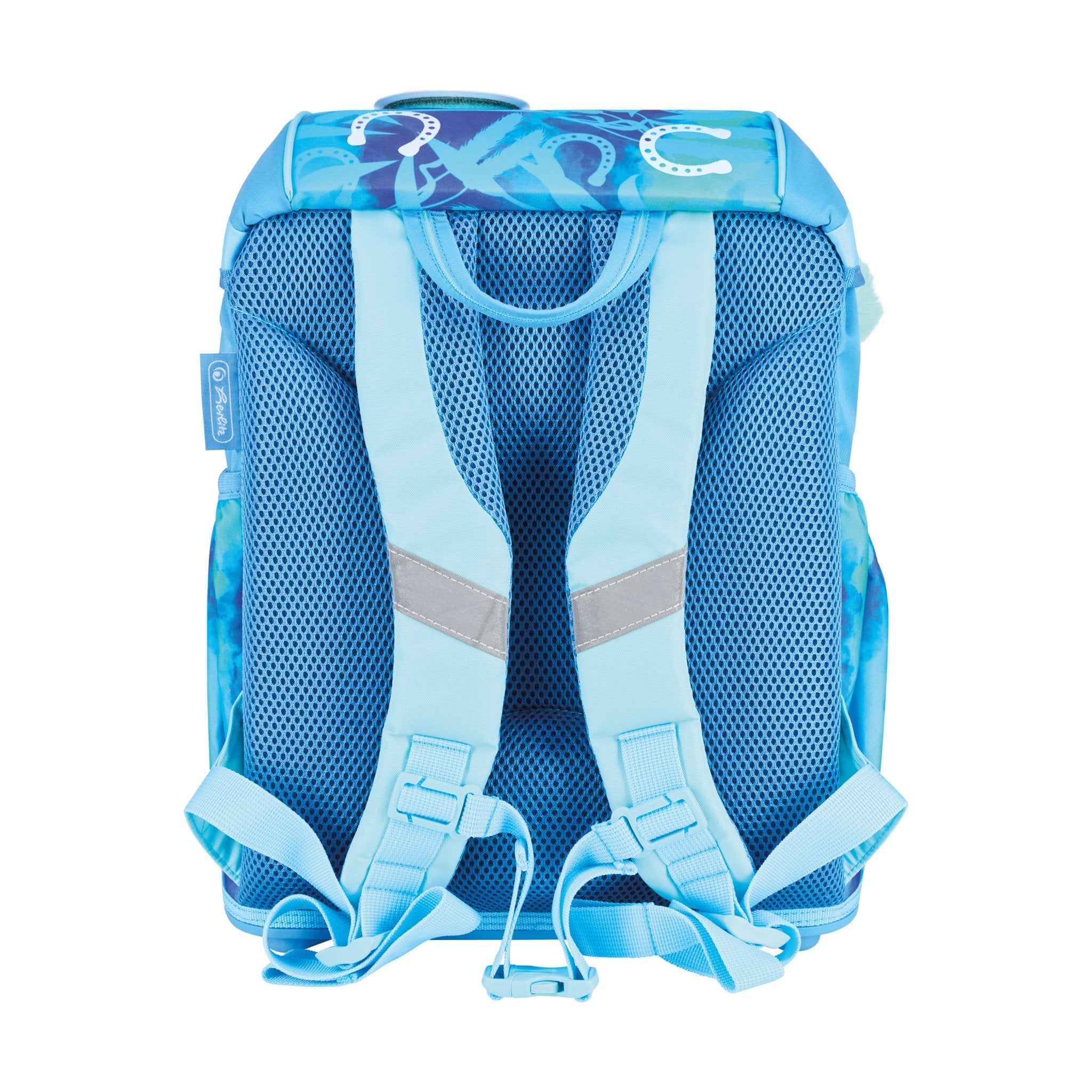 EAN 4008110396453 - Herlitz UltraLight XL Plus Lucky Horse juego de mochila escolar Chica Poliéster Azul, Azul claro imagen 3