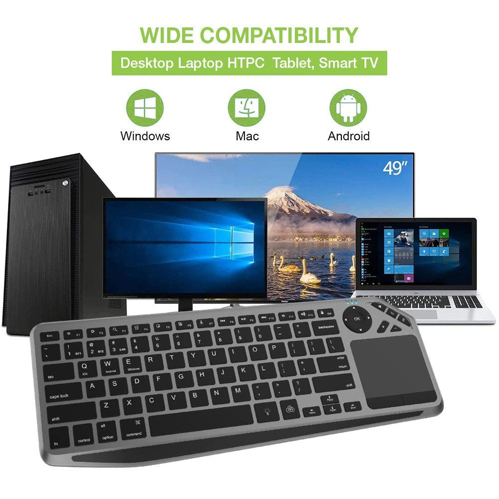 EAN 8059018365375 - Techly ICTB9801TB teclado Universal RF Wireless + Bluetooth QWERTY Inglés de EE. UU. Negro imagen 12