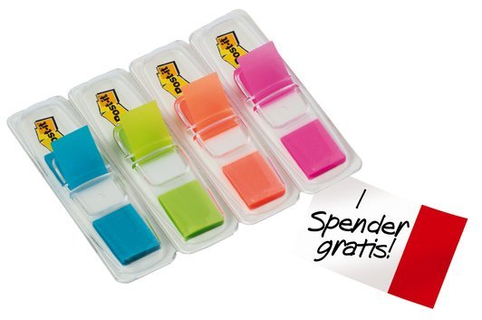 Post-It Index Pack De 4 Dispensadores Con 35 Marcadores De Indice Reposicionables - Forma Rectangular - Colores Surtidos