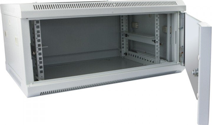 Allnet 19\"Wandgehäuse, 15he, 1-Teilig, T600mm, Lichtgris, Smc-Serie,