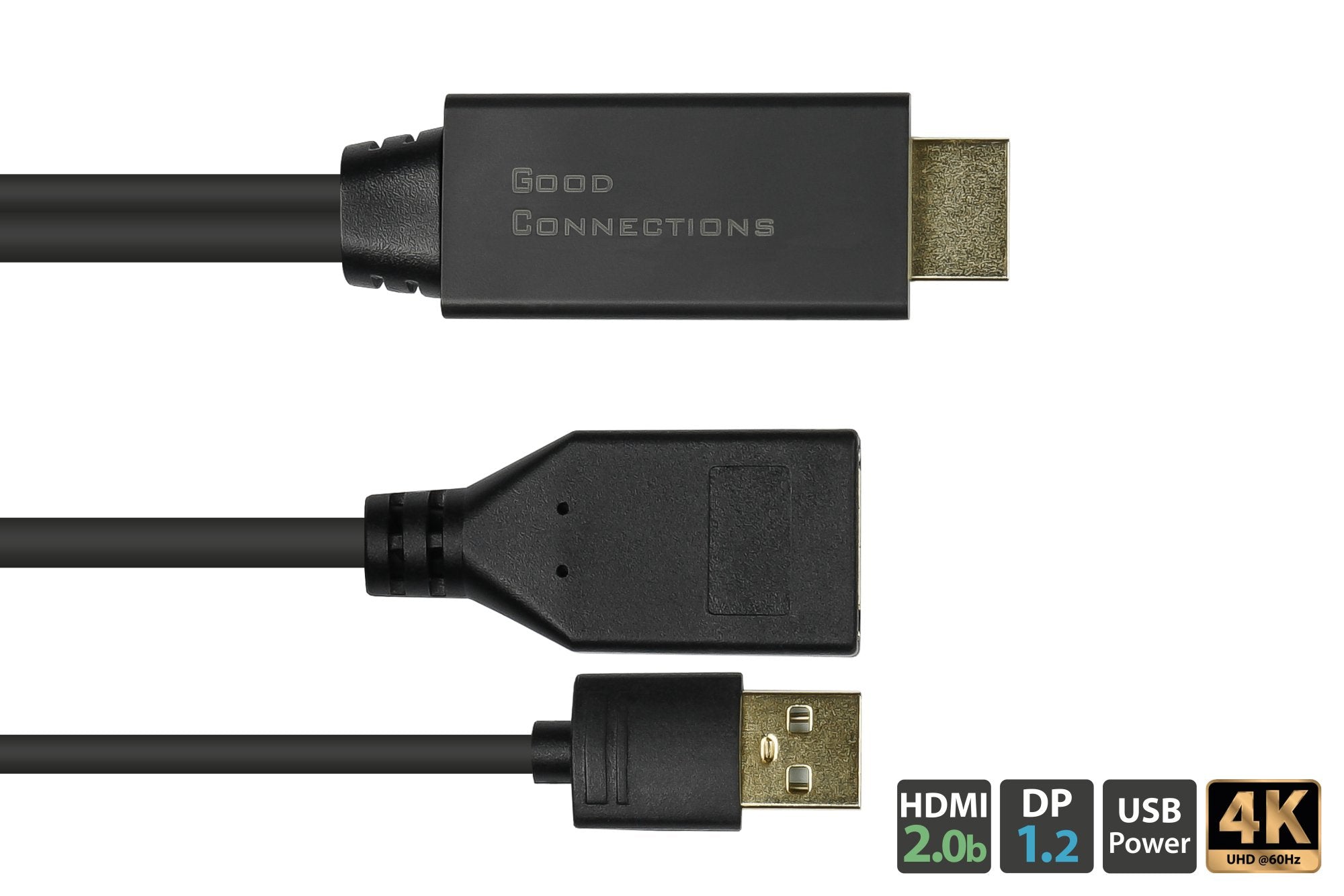 EAN 4014619603404 - Alcasa HDMI-AD22 adaptador de cable de vídeo 0,3 m HDMI tipo A (Estándar) DisplayPort Negro imagen 2