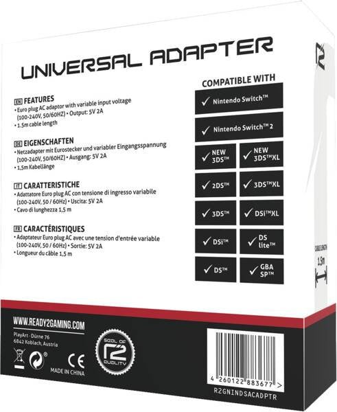 EAN 4260122888733 - PlayArt Universal Netzteil (Switch 2) Consola de juegos portátil Negro Corriente alterna Interior imagen 2