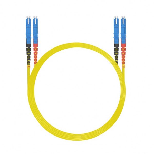 Helos Lwl Cable De Red E2000®/E2000® (Lsh) Duplex 9/125?M Os2 Amarillo 0,5m