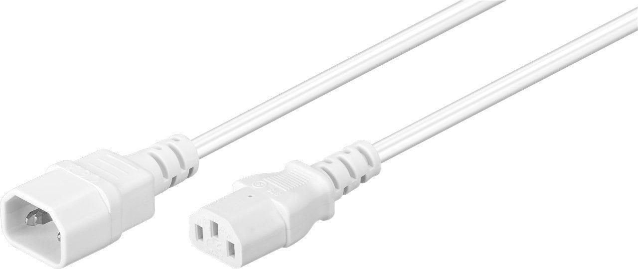Microconnect Pe040605w Cable De Alimentacion Blanco 0,5 M C14 Acoplador C13 Acoplador