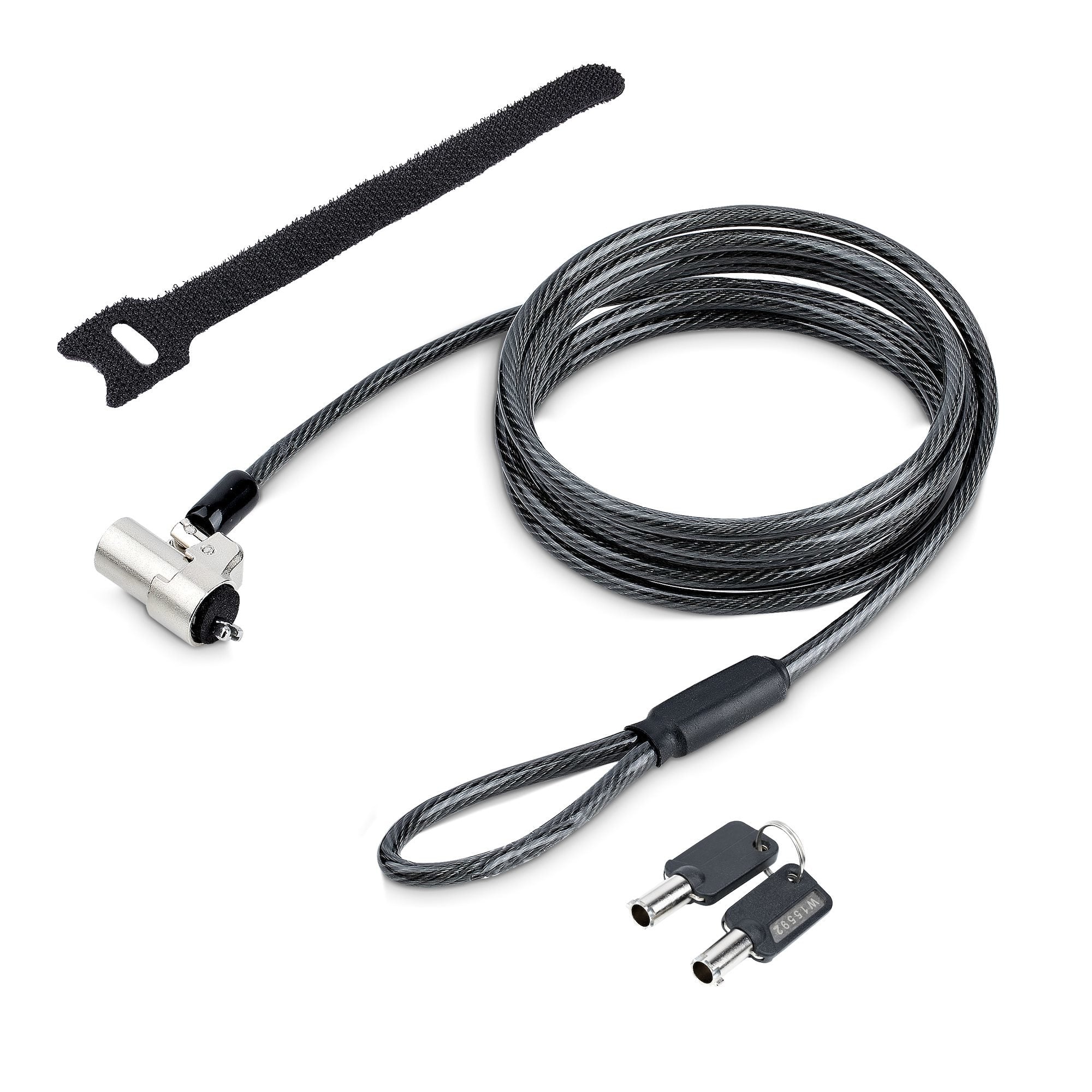 Startech.Com Nblwk-Laptop-Lock Cable Antirrobo Negro, Plata 2 M
