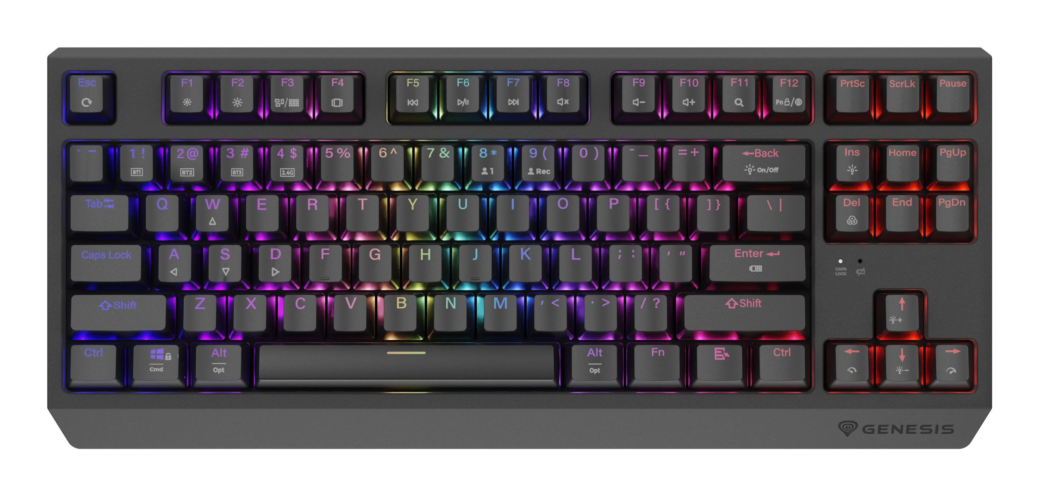 Genesis Thor 230 Tkl Wireless Czarna Rgb Outemu Silent Lemon