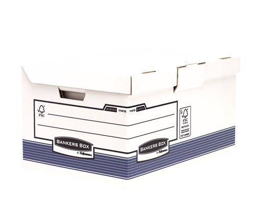 Fellowes Maxi Contenedor De Archivos Con Tapa Fija Azul