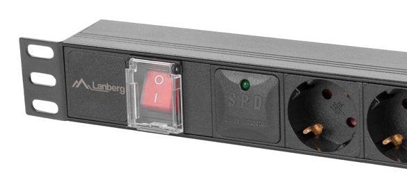 EAN 5901969441826 - Lanberg PDU-06F-0200-IEC-BK unidad de distribución de energía (PDU) 6 salidas AC 1U Negro imagen 7