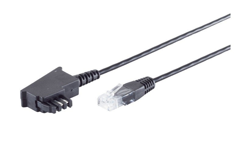 EAN 4017538131584 - S/CONN 12-09265 cable telefónico 6 m Negro imagen 1
