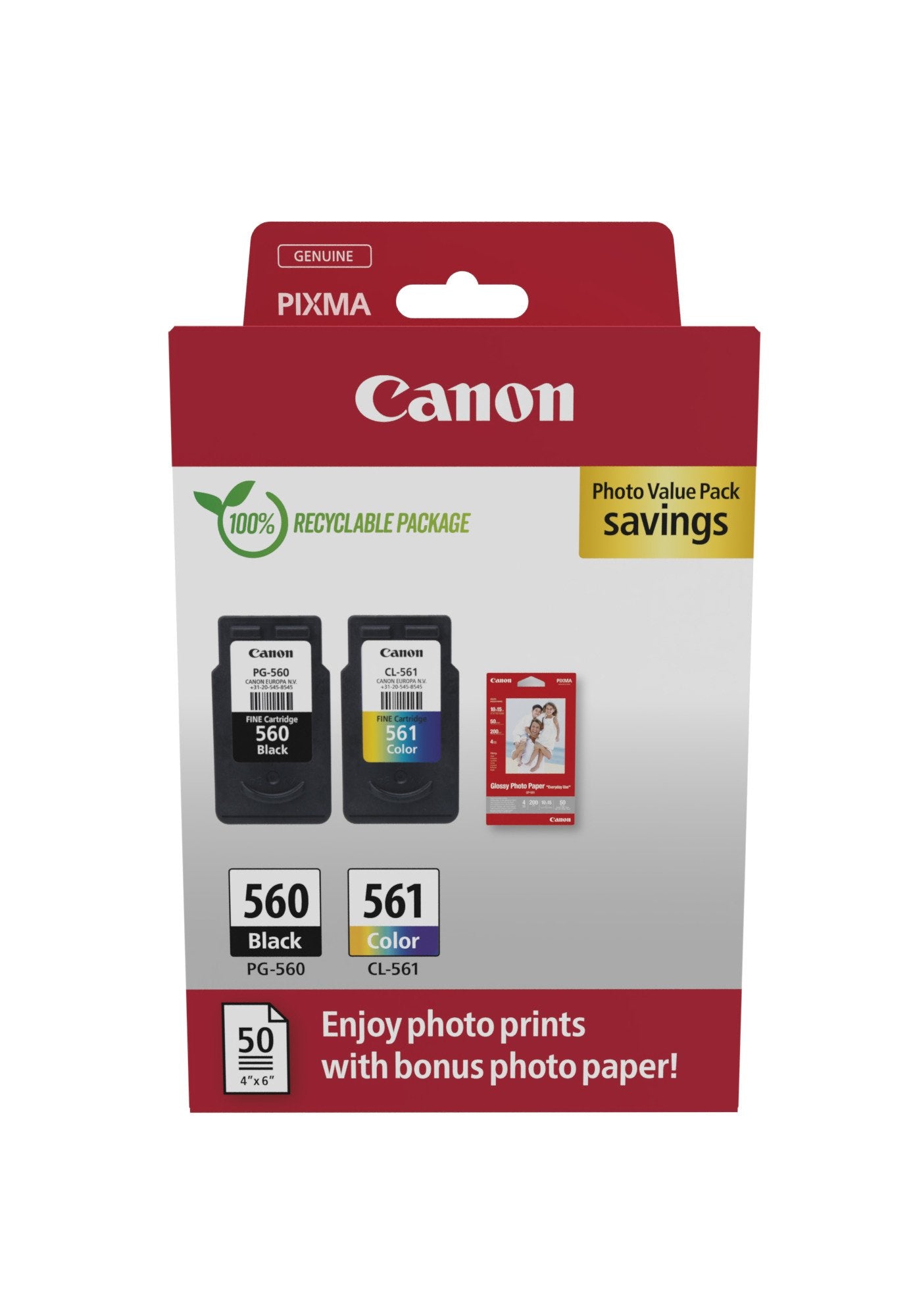 EAN 8714574679457 - Canon 3713C008 cartucho de tinta 2 pieza(s) Original Negro, Cian, Magenta, Amarillo imagen 1