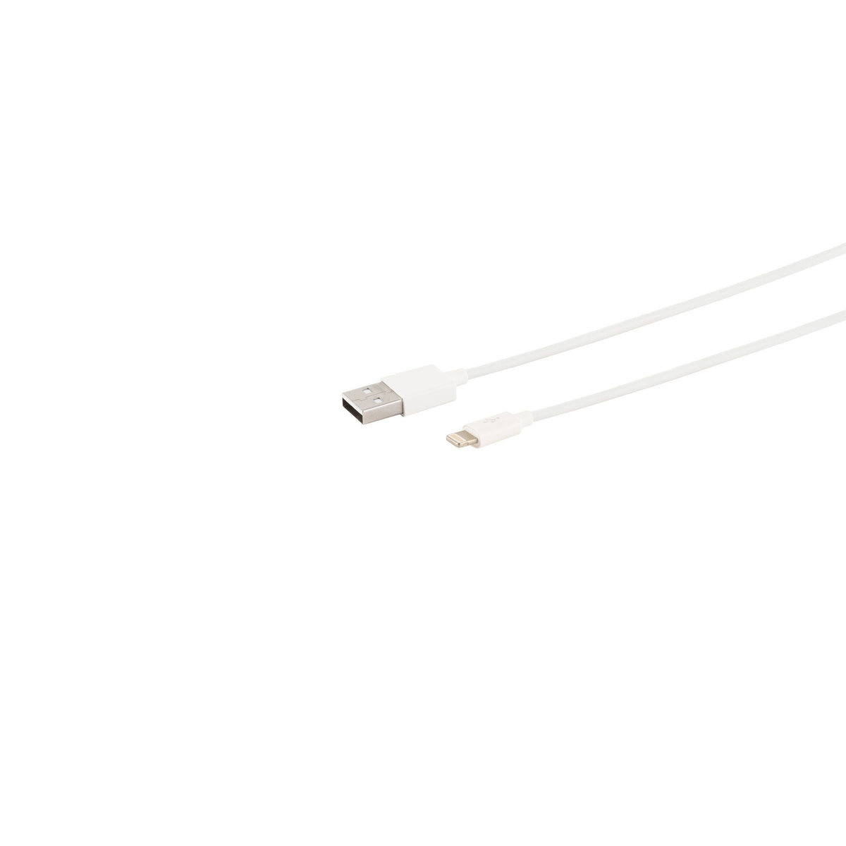 S-Impuls Usb-A Cable De Carga, 8-Pin, 2.0, Pvc, Blanco, 4m