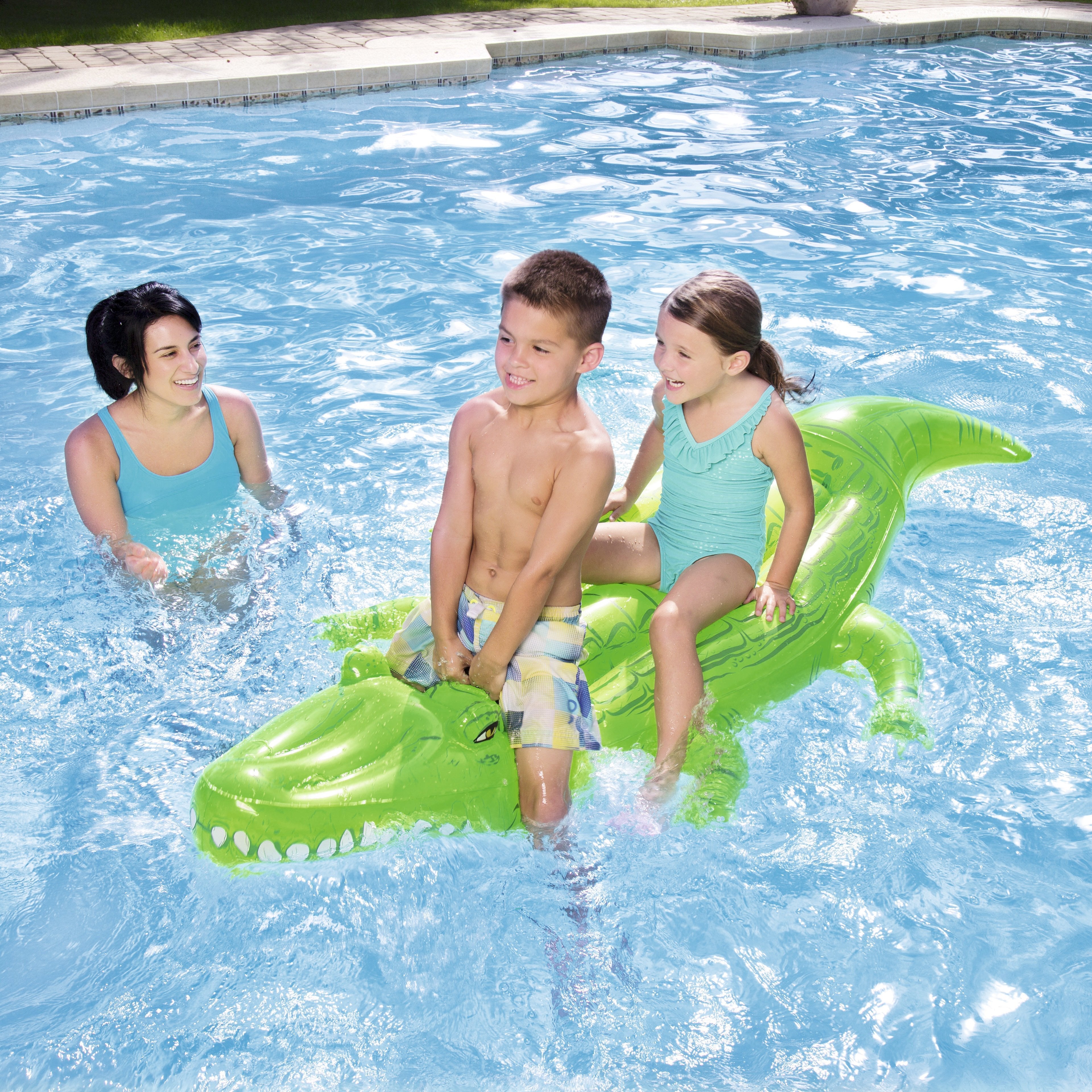 EAN 6942138949865 - Bestway 41011 flotador para piscina y playa Verde Estampado Vinilo imagen 3