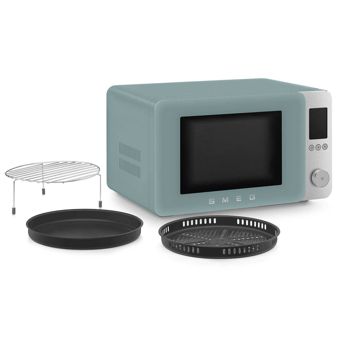 EAN 8017709356613 - Smeg MOC02EGMEU microondas Verde Microondas combinado Encimera 27 L 1450 W imagen 11