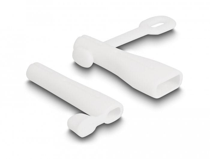 Staubschutz Für Usb Typ-A Stecker Und Apple Lightning Stecker Set 2 Stück Weiss