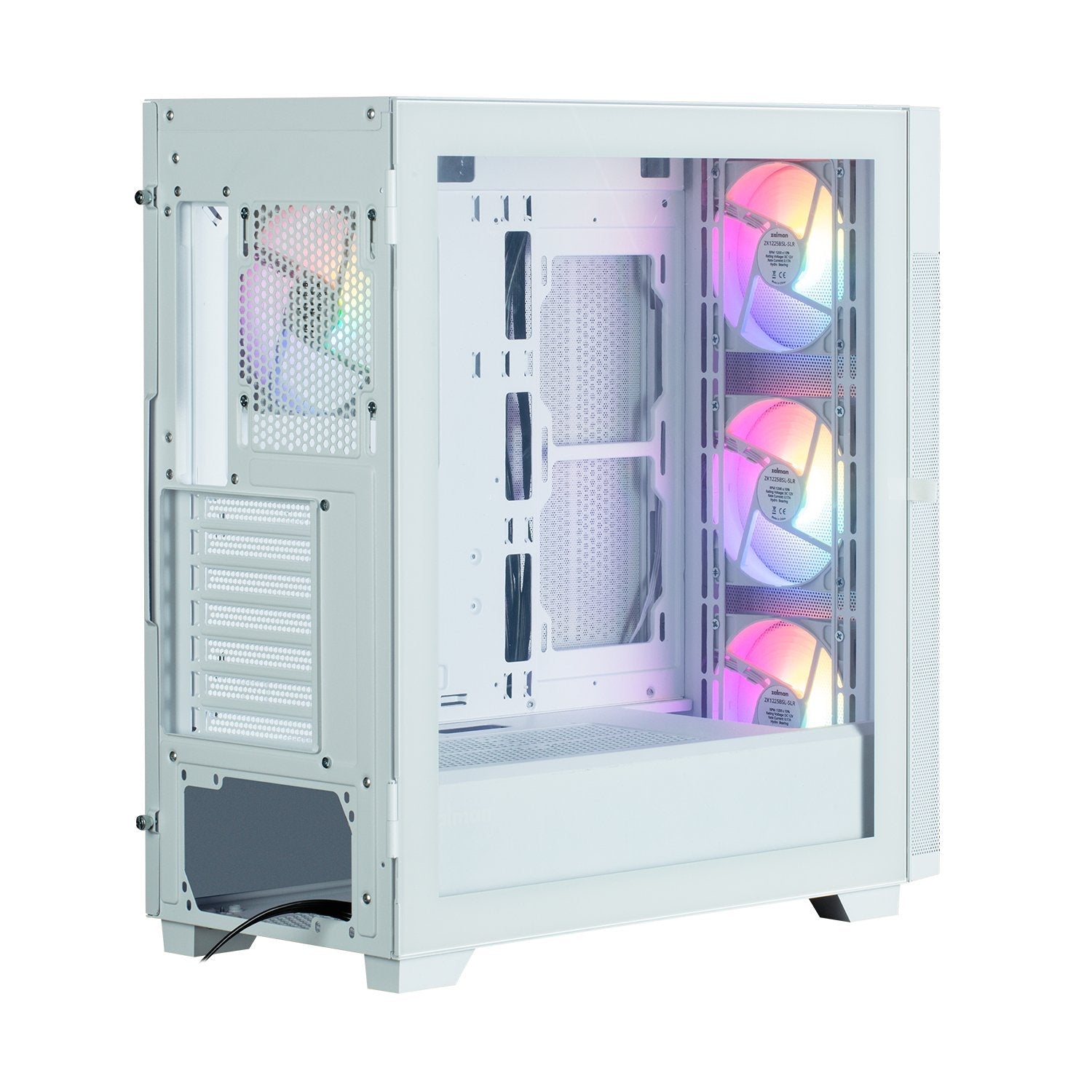 Caja Pc Obudowa S5 Neo White Atx Mid Tower Frgb Fan X4