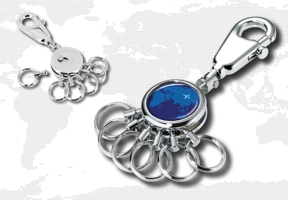 EAN 4024023463655 - TROIKA AROUND THE WORLD Llavero de anilla Azul, Plata imagen 5