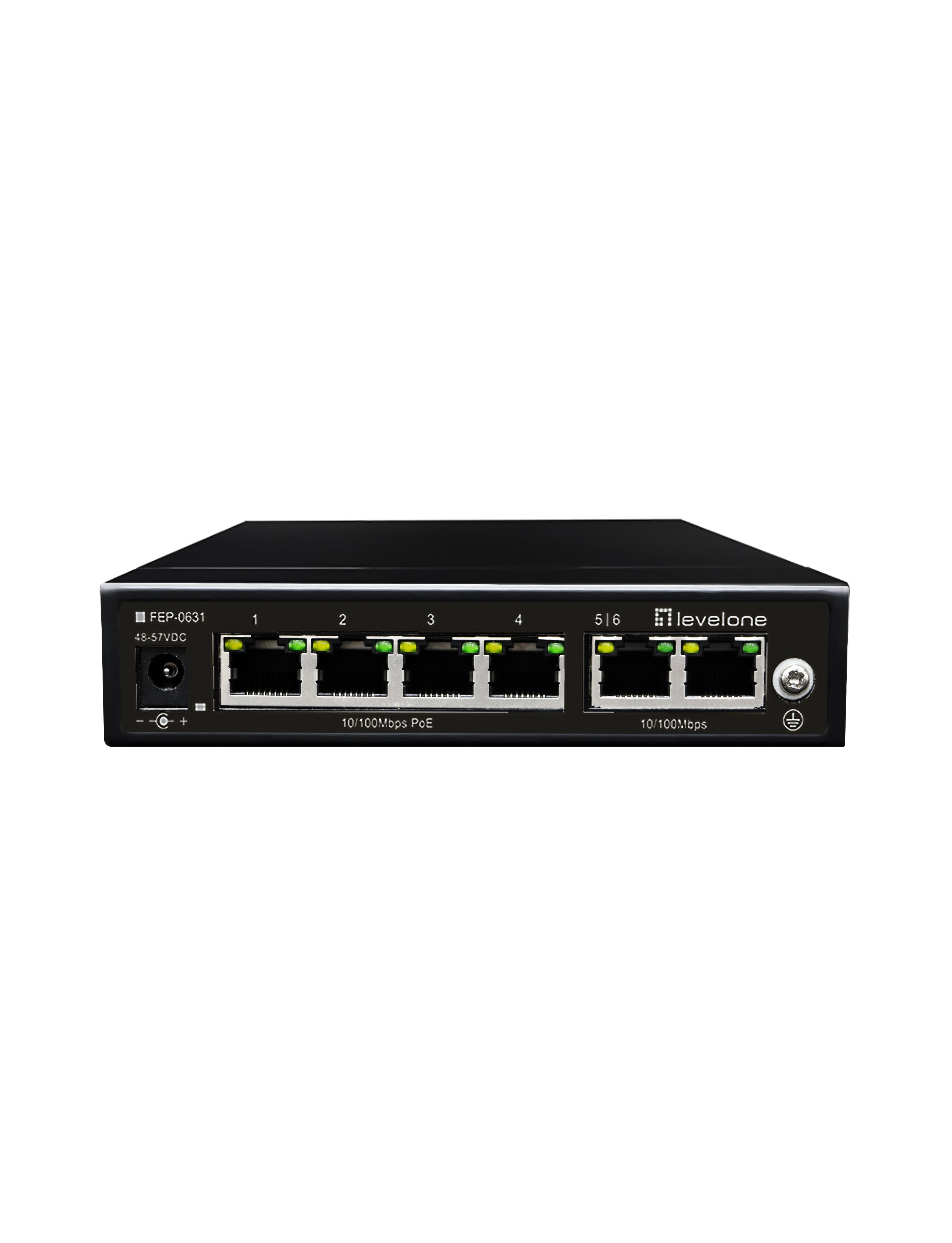 Switch Levelone 6x Fe Fep-0631 60w 4xpoe