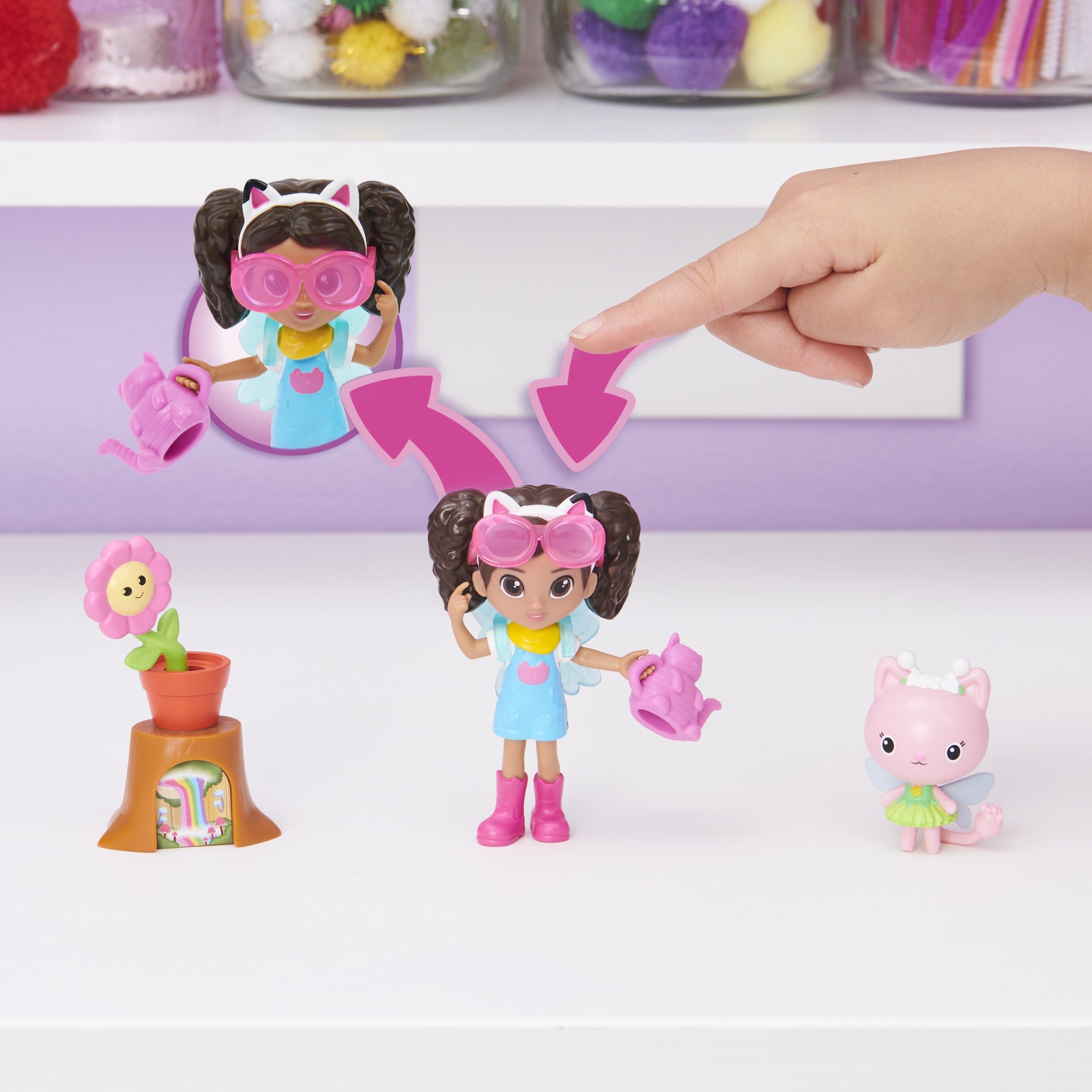 Spin Master Gabby'S Dollhouse Garden Set Con Kitty Fairy Play Figure 6062026