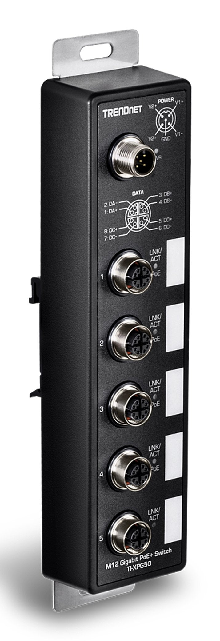Trendnet 5-Port Indumrial En50155 M12 Gigabit Poe+ Railway